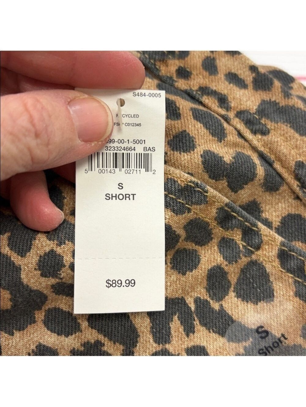 Gap BoHo Leopard Animal Print Pull-On Barrel Denim Jeans NWT SP Mid-rise Grunge - Picture 6 of 6